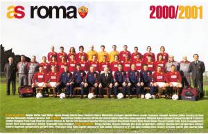 La rosa della Roma Campione d'Italia 2000/01