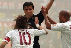 Milan-Roma 1-0, proteste di Totti