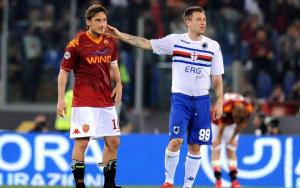 Roma-Sampdoria 1-2, Totti e Cassano