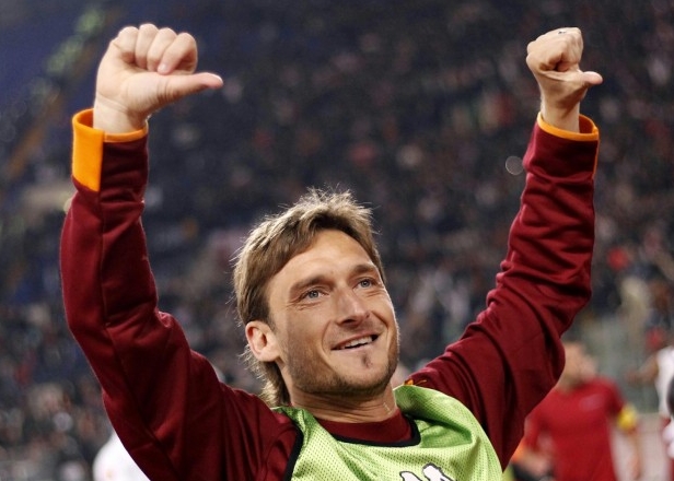 Francesco Totti dopo il derby di ritorno