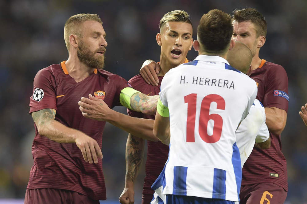 Paredes in Porto-Roma 1-1, preliminare della Champions League 2016/17