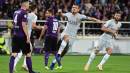 L'esultanza di Florenzi al gol del pareggio contro la Fiorentina