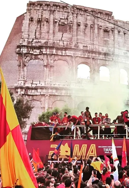 26 maggio 2022, Roma in festa per la vittoria della Conference League