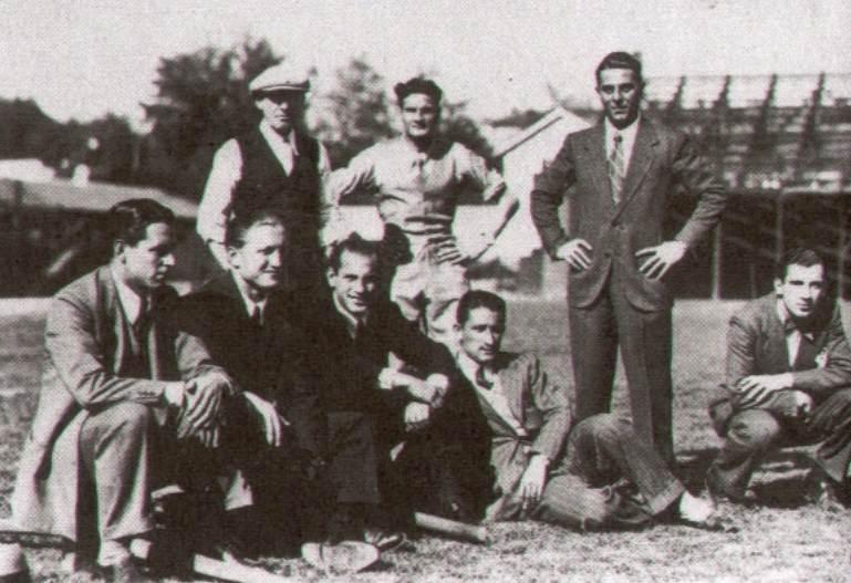 Alcuni calciatori romanisti nella stagione 1930/31