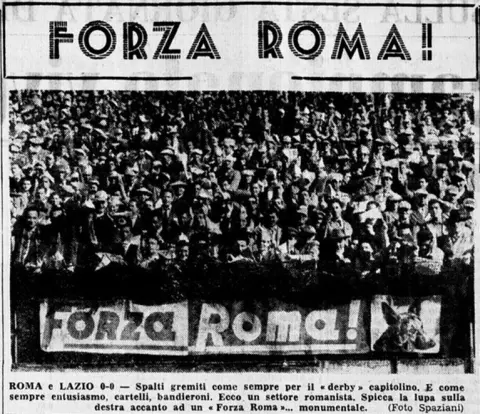 I tifosi della Roma nella stagione 1949/50
