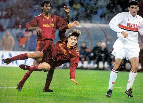 Campionato 1993/94, un giovanissimo Francesco Totti