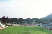 Roma-Lecce con i lavori all'Olimpico in vista dei Mondiali di Italia 90