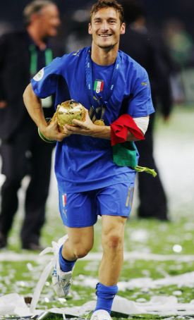 Totti campione del Mondo con l'Italia nel 2006