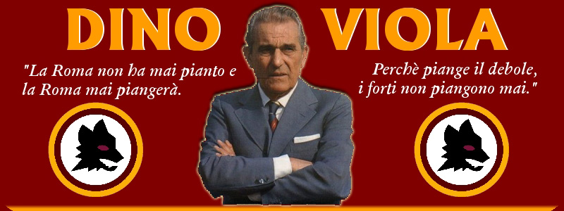 Il presidente della Roma Dino Viola